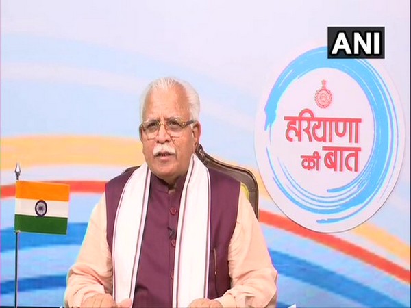 Haryana Chief Minister Manohar Lal Khattar (File Photo/ANI)