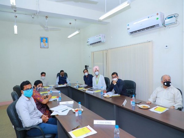 Mansukh Mandaviya on Saturday visited the upcoming Urea unit of Ramagundam Fertilizes and Chemicals Limited (RFCL) 