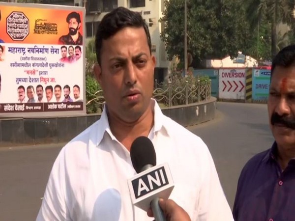 Sandesh Desai speaking to ANI in Mumbai on Tuesday. Photo/ANI