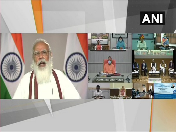 Prime Minister Narendra Modi addressing the launch of 'Jal Shakti Abhiyan: Catch the Rain' campaign. (Photo/ANI)