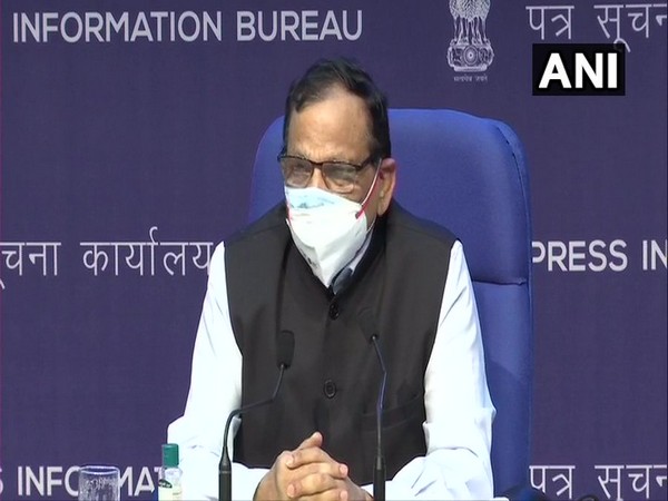 Member of Health, Niti Aayog, Dr VK Paul briefing press on Tuesday. (Photo/ANI)