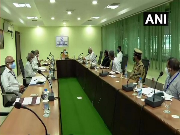 Prime Minister Narendra Modi holds meeting with Odisha CM Naveen Patnaik and others. (Photo/ ANI)