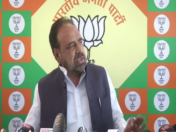 Gopal Bhargava addressing a press conference in Bhopal on Wednesday. Photo/ANI