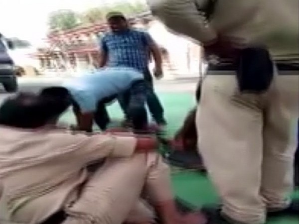 In the video, several other officials can be seen witnessing the incident. Photo/ANI