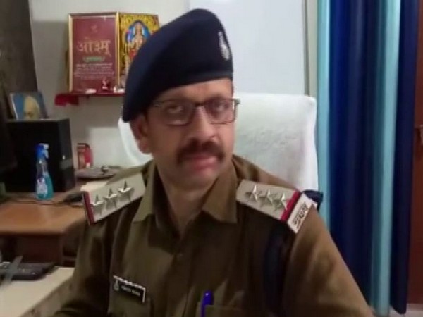 Mhow police station in-charge Abhay Nema speaking to ANI on Monday.