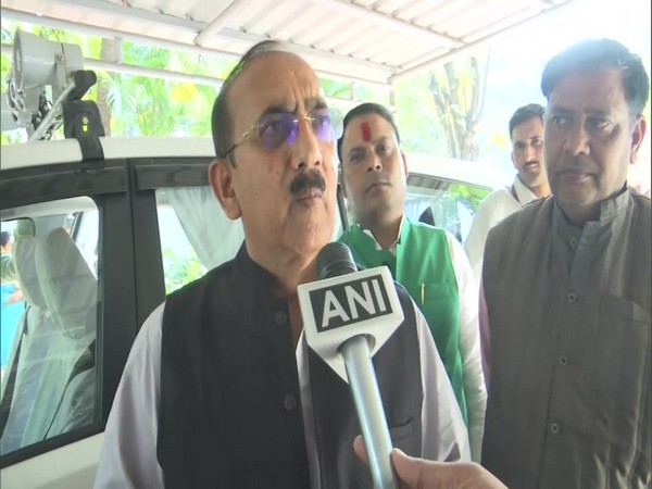 Minister of Commercial Tax in Madhya Pradesh government, Brajendra Singh Rathore, speaking to ANI in Bhopal on Sunday. Photo/ANI