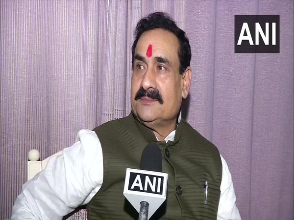 BJP leader Narottam Mishra speaking to ANI in New Delhi on Wednesday. Photo/ANI