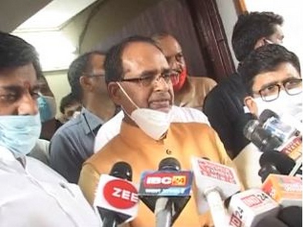 Madhya Pradesh Chief Minister Shivraj Singh Chouhan speaking to reporters on Tuesday. [Photo/ANI]