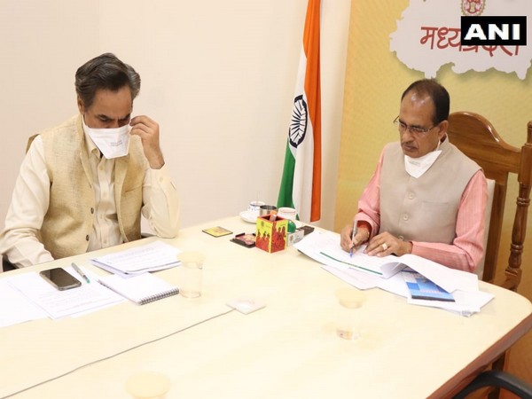 Madhya Pradesh Chief Minister Shivraj Singh Chouhan during the first meeting of 'Cow Cabinet' in Bhopal on Sunday.