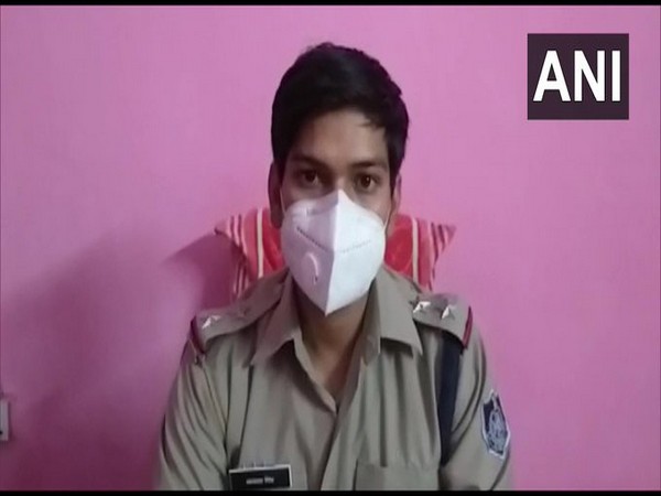 Sub Inspector Akash Singh on Thursday speaking to ANI. (Photo/ANI)