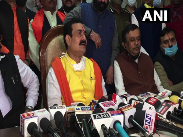 Madhya Pradesh Home Minister Narottam Mishra (Photo ANI)