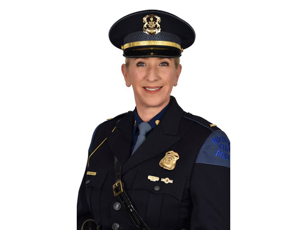 Michigan State Police spokesperson Michelle Robinson (Photo credit: Twitter/Michigan State Police)