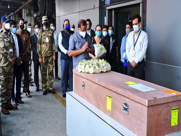 Mortal remains of a Kerala woman Soumya Santhosh, who was killed in rocket attack in the Israeli city of Ashkelon arrived in New Delhi on Saturday.