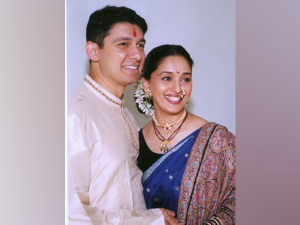 Actor Madhuri Dixit Nene with husband Sriram Nene (Image Source: Instagram)