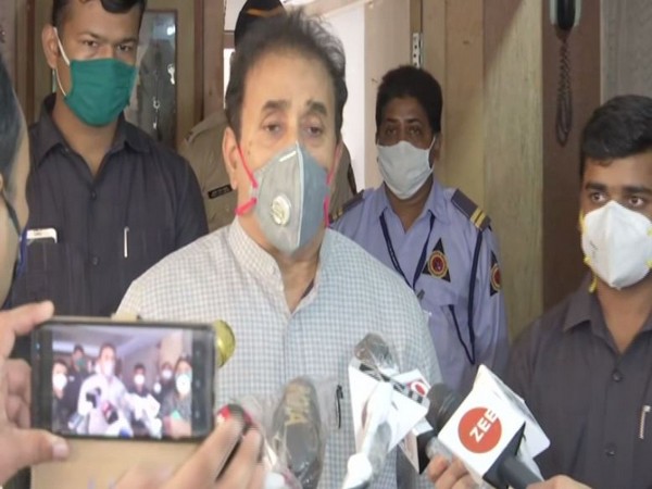 Maharashtra Home Minister Anil Deshmukh speaking to reporters in Mumbai on Wednesday. (Photo/ANI)