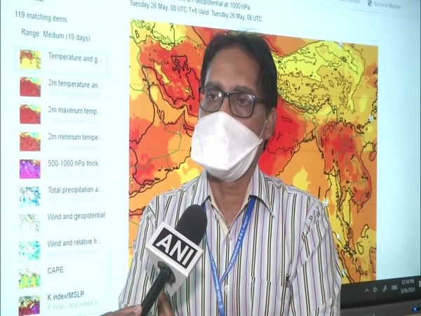 ML Sahu, Regional Meteorological Centre, Nagpur speaking to ANI on Tuesday. [Photo/ANI]