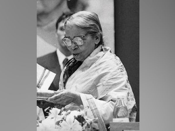 Mahasweta Devi [Photo/ANI]