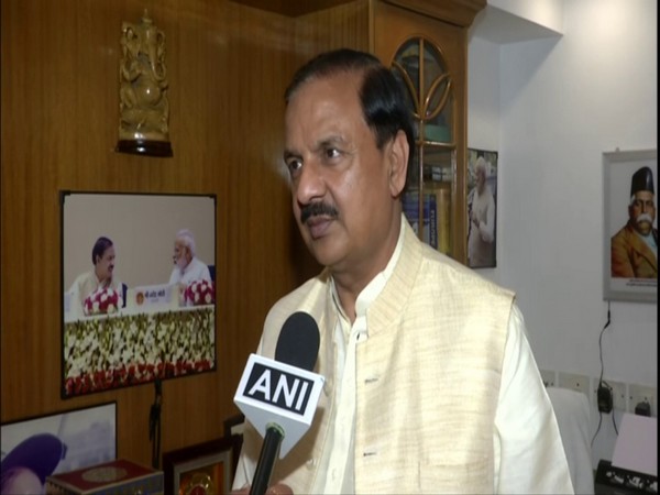 BJP leader Mahesh Sharma speaking to ANI in New Delhi. Photo/ANI