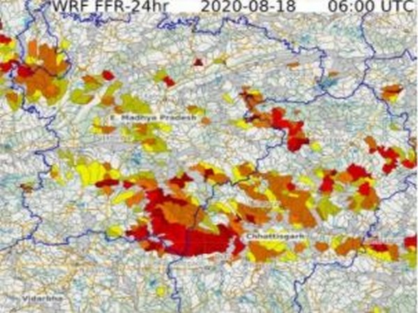 An image shared by the Central Water Commission of East Madhya Pradesh [Photo/ANI]