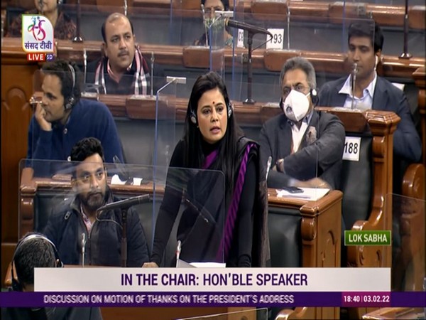 TMC MP Mahua Moitra (Photo/SansadTV)