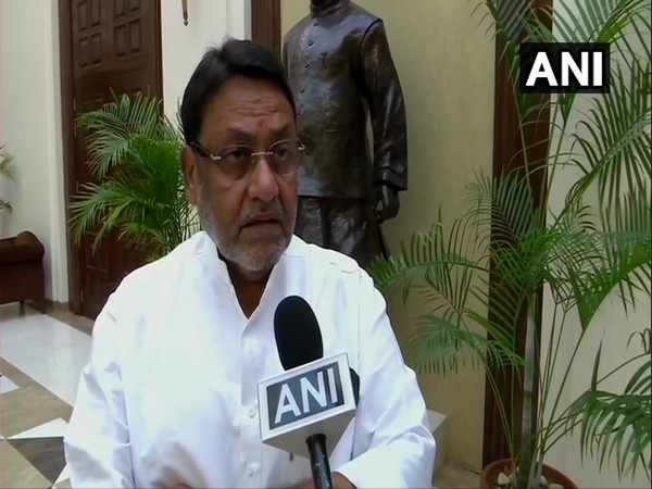 NCP chief spokesperson Nawab Malik speaking to ANI in New Delhi on Wednesday. (Photo/ANI)