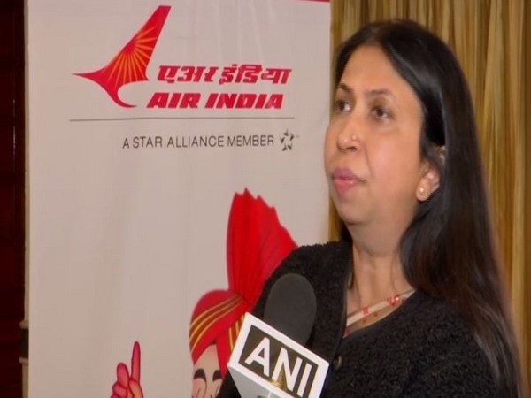 Meenakshi Malik, Commercial Director, Air India, speaking to ANI in New Delhi on Wednesday. Photo/ANI