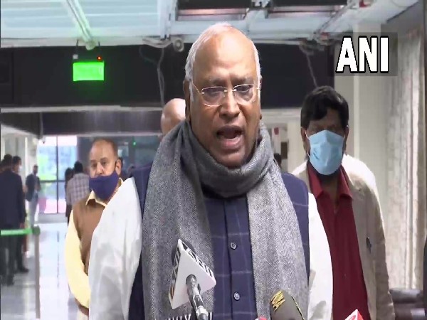 Leader of Opposition in Rajya Sabha Mallikarjun Kharge (Photo/ ANI)