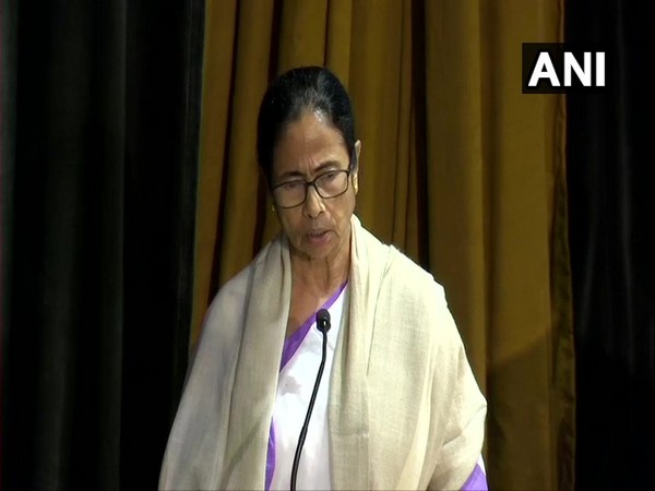 West Bengal Chief Minister Mamata Banerjee speaking at an event in Kolkata on Monday. Photo/ANI