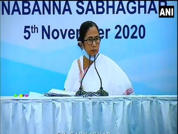 West Bengal Chief Minister Mamata Banerjee speaking at the press conference on Thursday. Photo/ANI