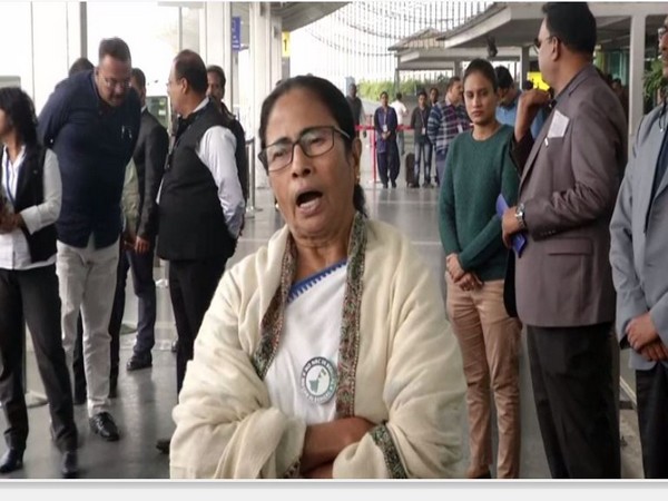 West Bengal Chief Minister Mamata Banerjee speaking to ANI at Kolkata airport in West bengal Photo/ANI