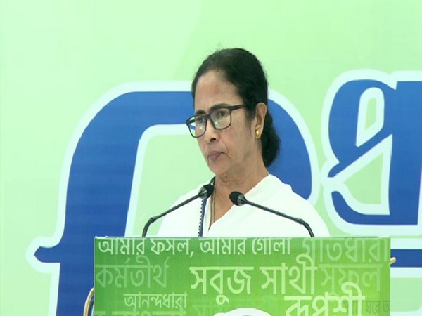 West Bengal CM Mamata Banerjee addressing a virtual rally on the foundation day of TMCP (Trinamool Chhatra Parishad) in Kolkata on Friday. [Photo/ANI]