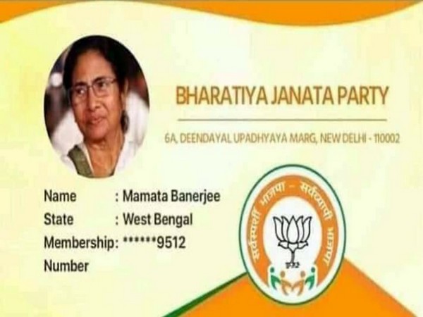 TMC has strongly objected to a picture showing West Bengal Chief Minister Mamata Banerjee subscribing to BJP membership.  