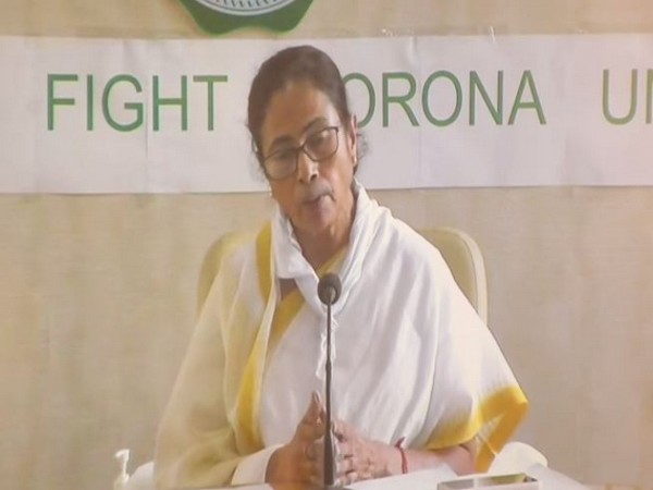 West Bengal Chief Minister Mamata Banerjee speaking at a press conference on Wednesday. Photo/ANI