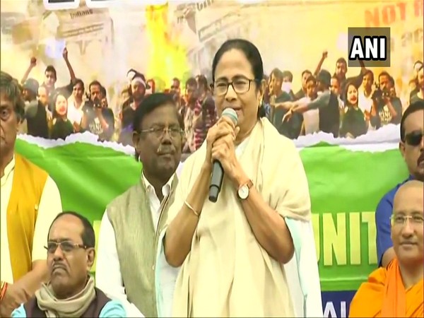 West Bengal Chief Minister Mamata Banerjee addressing a rally in Kolkata on Thursday.