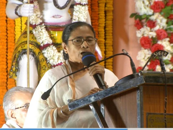 West Bengal Chief Minister Mamata Banerjee speaking at an event organised by the Bharat Sevashram on Thursday. (Photo/ANI
