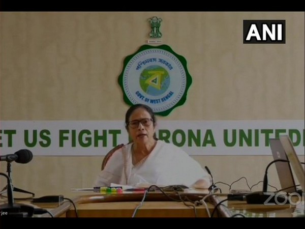 West Bengal CM Mamata Banerjee speaking at the virtual meeting held on Wednesday. Photo/ANI