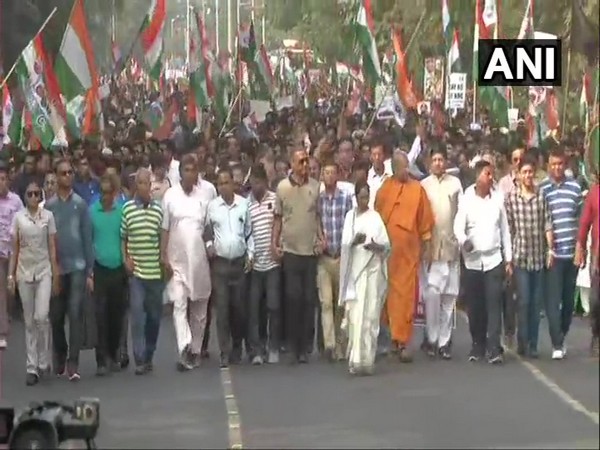 West Bengal Chief Minister Mamata Banerjee speaking at a rally in Malda on Wednesday. Photo/ANI