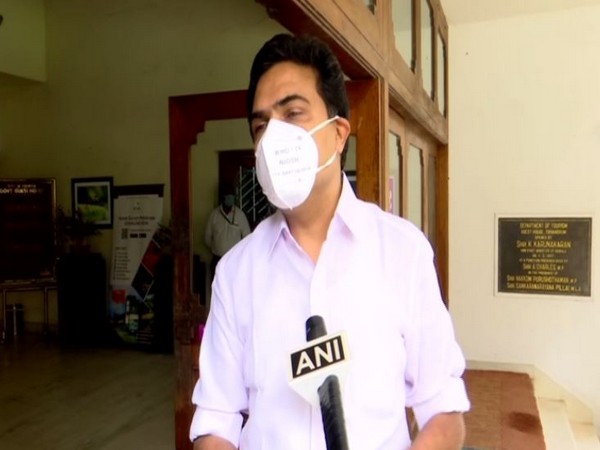 Kerala Congress (M) leader Jose K Mani speaking to ANI in Thiruvananthapuram on Friday. [Photo/ANI]