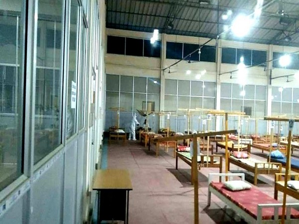 COVID care centre in Imphal. (Image courtesy: @NBirenSingh)