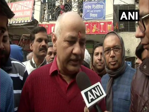 Manish Sisodia speaking to ANI in New Delhi on Saturday. (ANI)