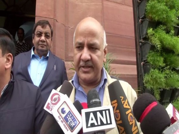 Deputy chief minister of Delhi, Manish Sisodia speaking to reporters in New Delhi on Thursday. photo/ANI