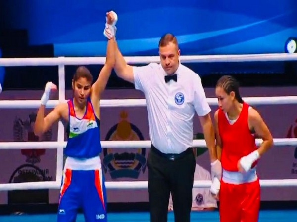 Manju Rani after beating Venezuela’s Tayonis Rojas (Photo/SAI Media Twitter) 