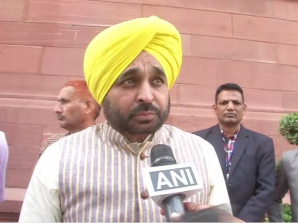 Aam Aadmi Party lawmaker Bhagwat Mann speaking to ANI in the Parliament on Thursday. (Photo/ANI)