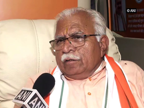 Haryana Chief Minister Manohar Lal Khattar speaking to ANI on Thursday