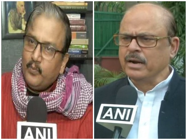 RJD leader Manoj Jha and Congress leader Tariq Anwar (right) [File Image]