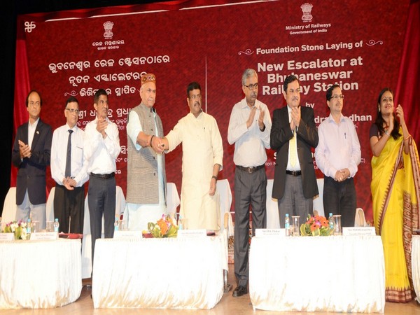 Union Minister of State for Railways Manoj Sinha on Monday dedicated and laid foundation stone for various projects digitally from Bhubneswar, in Odisha. Photo/ANI