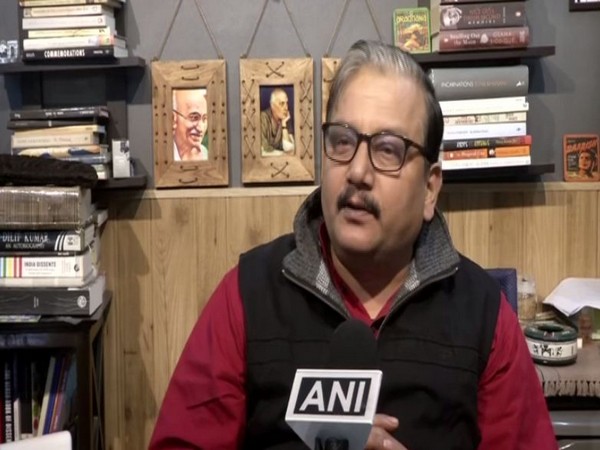 RJD MP Manoj Jha speaking to ANI in New Delhi on Sunday. Photo/ANI