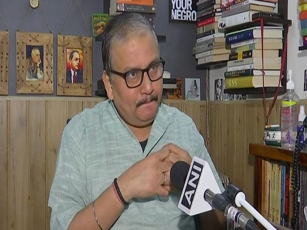RJD MP Manoj Jha speaking to ANI in New Delhi on Wednesday. Photo/ANI