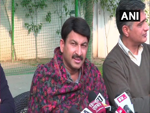 BJP Delhi Chief Manoj Tiwari speaking to reporters in New Delhi on Tuesday.