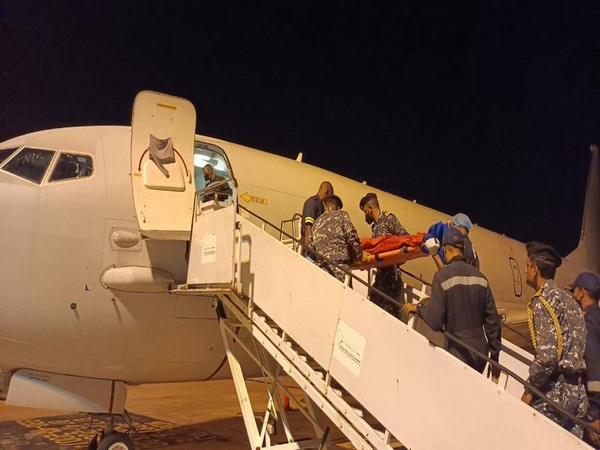 Indian Navy aircraft evacuates sailor on medical emergency from Mozambique. (Photo Credit - Twitter/Indian Navy)